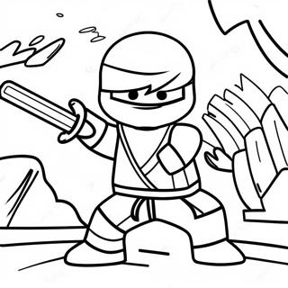 Pagina Da Colorare Della Scena Di Battaglia Di Nya Ninjago 137264 68868