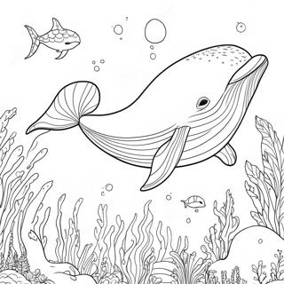 Pagina Da Colorare Della Balena Maestosa Che Nuota 137441-69002