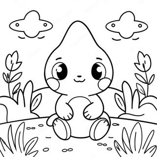 Pagina Da Colorare Del Carino Chao In Un Giardino 137516 69055