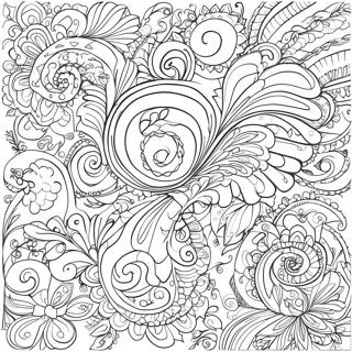 Pagina Da Colorare Con Vortici Paisley Colorati 137672-69177