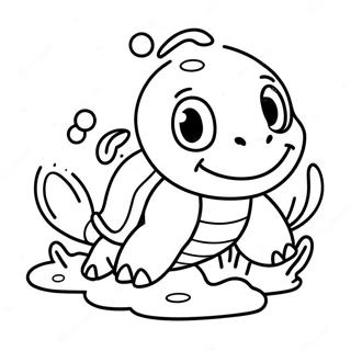 Squirtle Energico Che Nuota Disegno Da Colorare 137878 69347