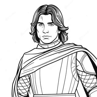 Kylo Ren Pagine Da Colorare