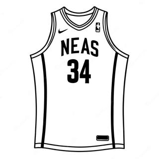 Maglia Nba Pagine Da Colorare