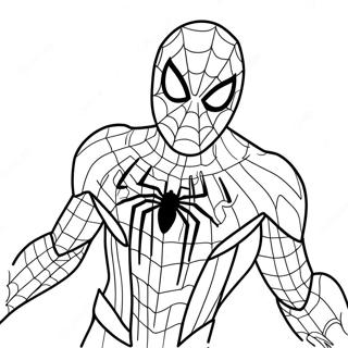 Pagina Da Colorare Di Spider Man In Costume Nero No Way Home 138336-69692