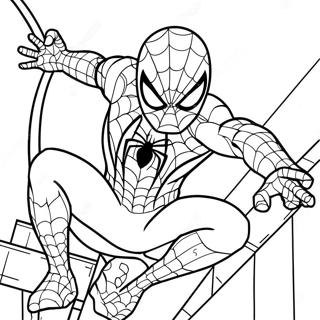 Pagina Da Colorare Di Spider Man In Costume Nero Dinamico 138337-69694