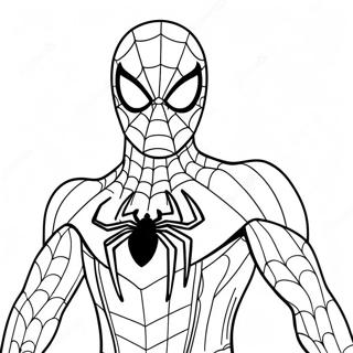 Pagina Da Colorare Di Spider Man In Costume Nero Dinamico 138337 69695