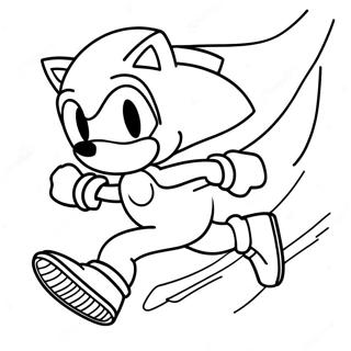 Pagina Da Colorare Di Sonic Veloce Che Corre 138414-69753