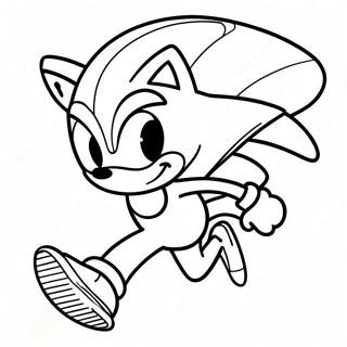 Pagina Da Colorare Di Sonic Veloce Che Corre 138414-69755