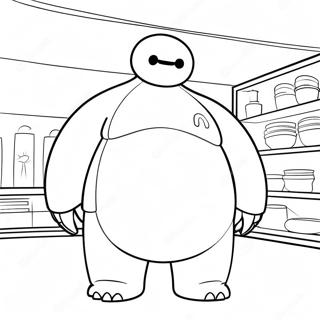 Baymax Pagine Da Colorare