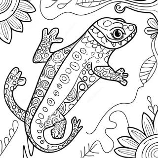 Gecko Pagine da Colorare