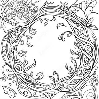 Pagina Da Colorare Di Vite Intrecciata 138619 69918