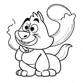 Pagina Da Colorare Di Taz Con Un Tornado Rotante 138644-69938