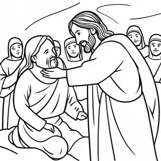 Gesu Guarisce Il Cieco Da Colorare 138745-70015