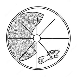 Pagina Da Colorare Del Mirino Del Fucile Di Precisione Dettagliato 138825-70086