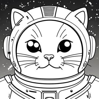 Pagina Da Colorare Del Gatto Spaziale 138846-70092