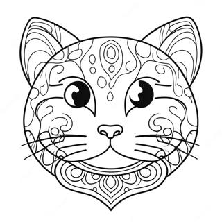 Pagina Da Colorare Del Gatto Spaziale Cosmico 138848-70098