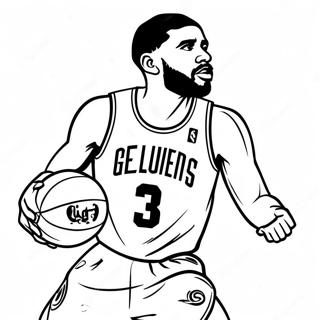 Pagina Da Colorare Di Kyrie Irving Che Tira A Canestro 139233 70398