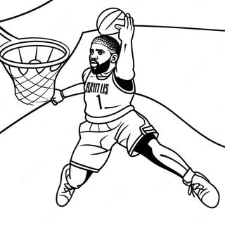 Kyrie Irving Pagine da Colorare