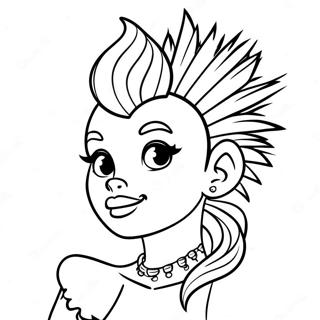 Principessa Disney Punk Pagine da Colorare