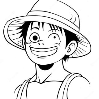 Luffy Con Il Cappello Di Paglia Da Colorare 15799-3447