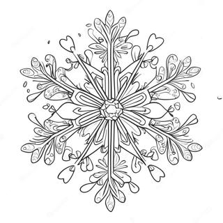 Grande Design Di Fiocco Di Neve Da Colorare 16165-3530