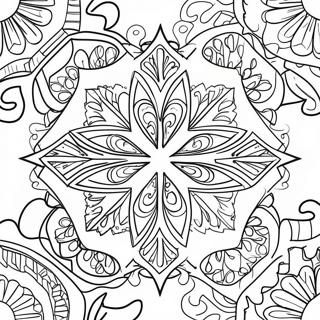 Fiocco Di Neve Geometrico Da Colorare 16168-3544