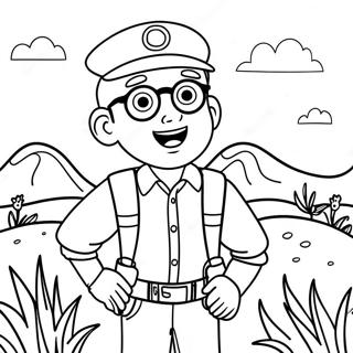 Blippi Esplorando La Natura Disegno Da Colorare 16261-3550