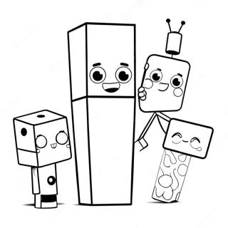 Numberblocks Che Giocano Insieme Disegno Da Colorare 17532-3841
