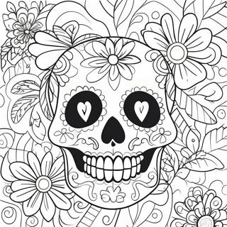 Sugar Skull Pagine Da Colorare