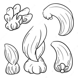 Pagina Da Colorare Con Le Code Di Cani Soffici 19261-4207