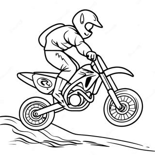 Cool Moto Da Cross Stunt Disegno Da Colorare 20177-4406