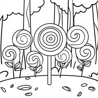 Pagina Da Colorare Della Foresta Dei Lecca Lecca 20635-4513