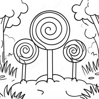 Pagina Da Colorare Della Foresta Dei Lecca Lecca 20635-4515