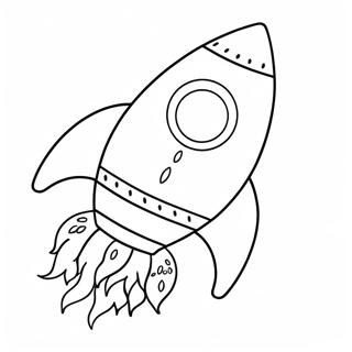 Razzo Con Fiamme Colorate Da Colorare 21196-4634