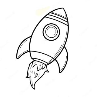 Razzo Con Fiamme Colorate Da Colorare 21196-4635