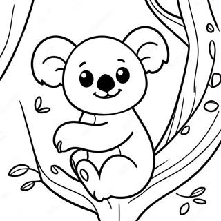 Koala Carino Su Un Albero Da Colorare 21497-4683