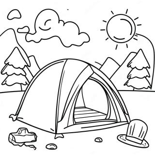 Pagina Da Colorare Di Campeggio Sotto Un Cielo Stellato 22053 4815