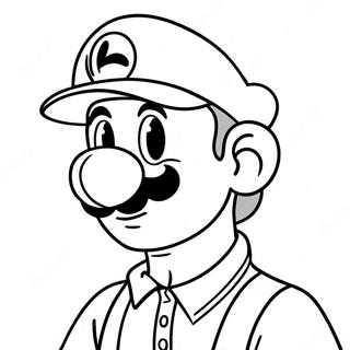 Luigi In Un Abito Verde Da Colorare 23135-5047