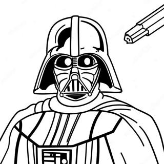 Darth Vader Nello Spazio Disegno Da Colorare 23410-5106