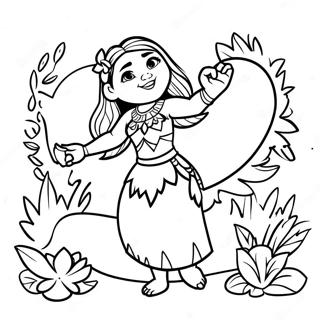 Moana Con Il Cuore Di Te Fiti Da Colorare 2452-1789
