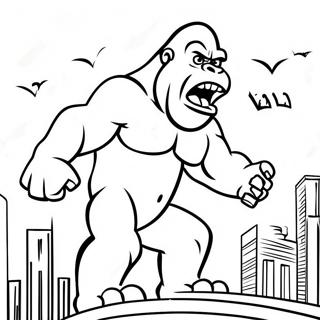 King Kong Che Ruggisce Furiosamente Da Colorare 25983-5666