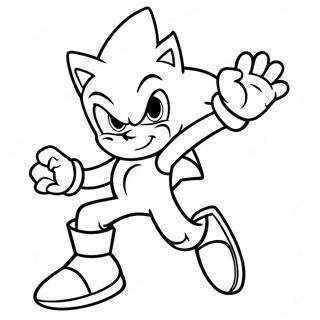 Super Sonic In Azione Da Colorare 2657-769