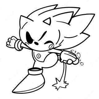 Super Sonic In Azione Da Colorare 2657-770