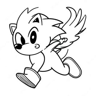 Super Sonic Che Vola In Alto Da Colorare 2658-1565