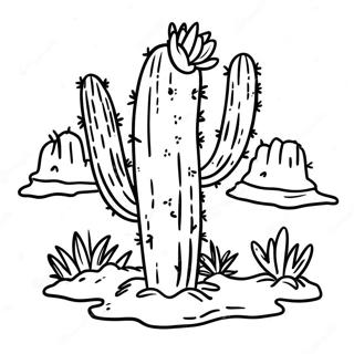 Cactus Pagine Da Colorare