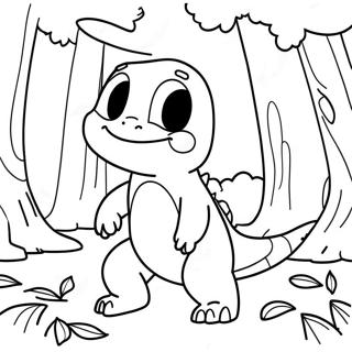 Charmander Felice Nel Bosco Da Colorare 27088-5902