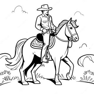 Cowboy Pagine Da Colorare