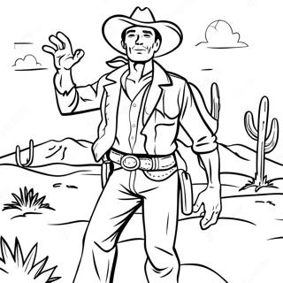 Cowboy Pagine da Colorare