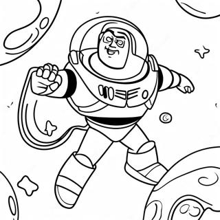 Pagina Da Colorare Di Buzz Lightyear Nello Spazio 28396-6175