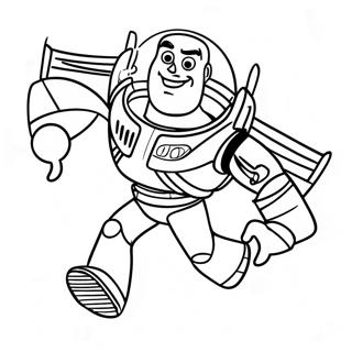 Pagina Da Colorare Di Buzz Lightyear Che Vola 28397-6179